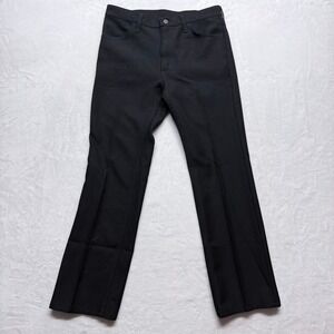 Wrangler A001 Black Polyester Pants Men Size 32x31